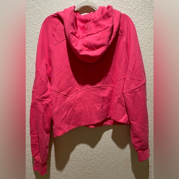 NWT Lululemon Oversized Half Zip Scuba Hoodie Jacket Glaze Pink Size XL/XXL - Picture 4 of 10